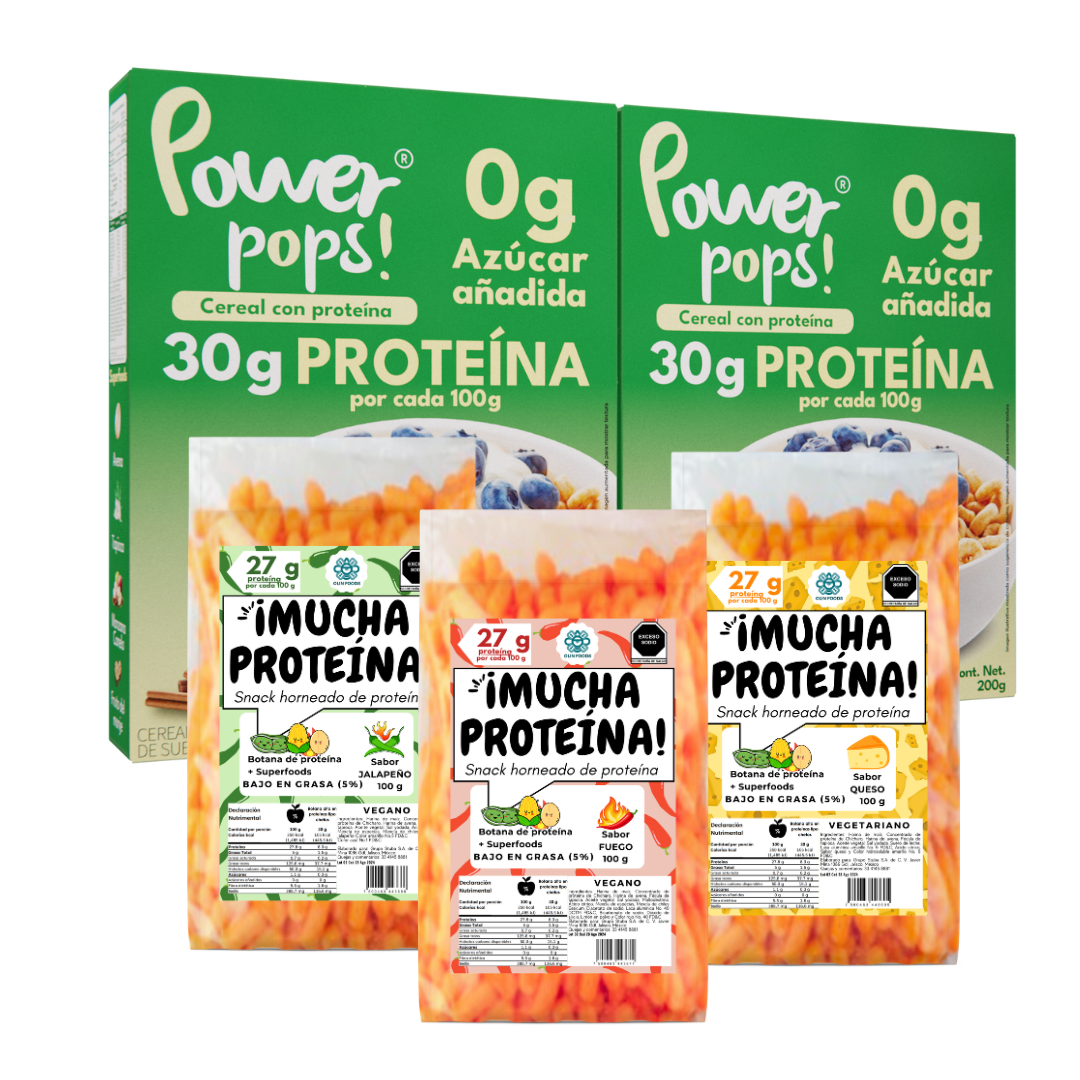5-Stars Pack --> Power pops! + ¡Mucha proteína! con Envío gratis