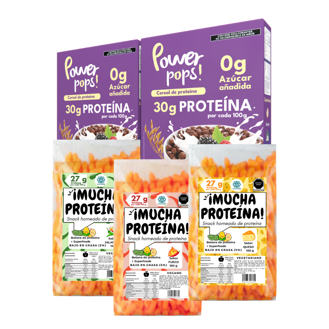 5-Stars Pack --> Power pops! + ¡Mucha proteína! con Envío gratis