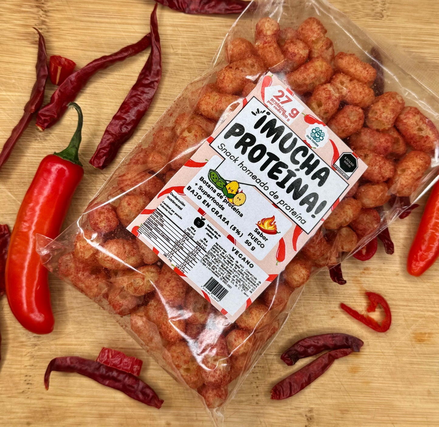 6 pack 250 g ¡Mucha Proteína! (1.5 kg) Envio Gratis