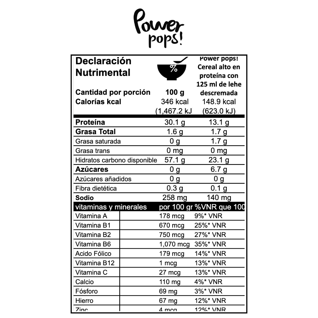 Caja de 14 pzas Power pops! + 60 ¡Mucha proteína! de 50 g + Envio Gratis
