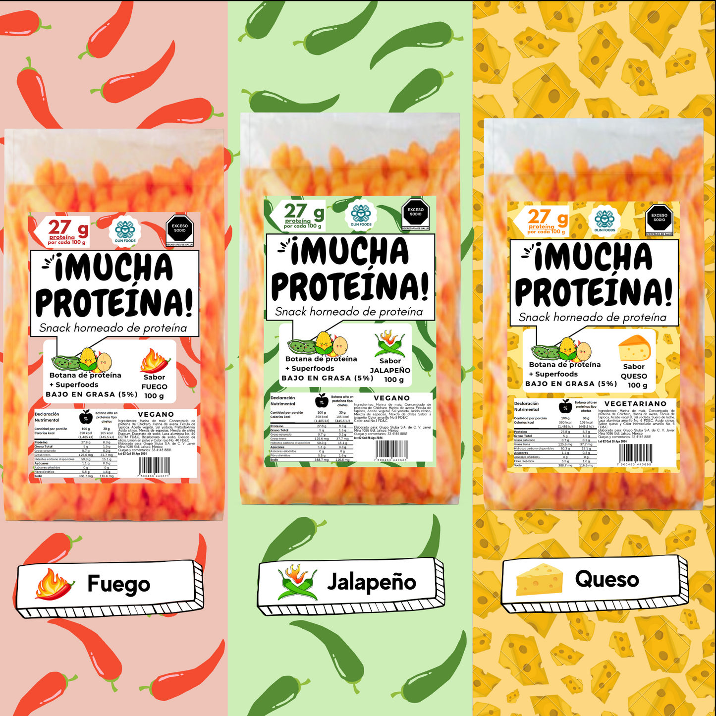 Caja de 14 pzas Power pops! + 60 ¡Mucha proteína! de 50 g + Envio Gratis