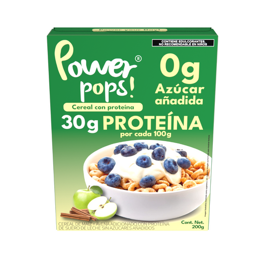 Power pops! individual sabor Manzana Canela