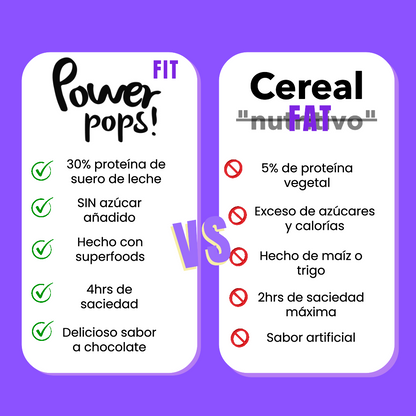 12-pack Power pops! + Cuchara de Regalo + Envío gratis