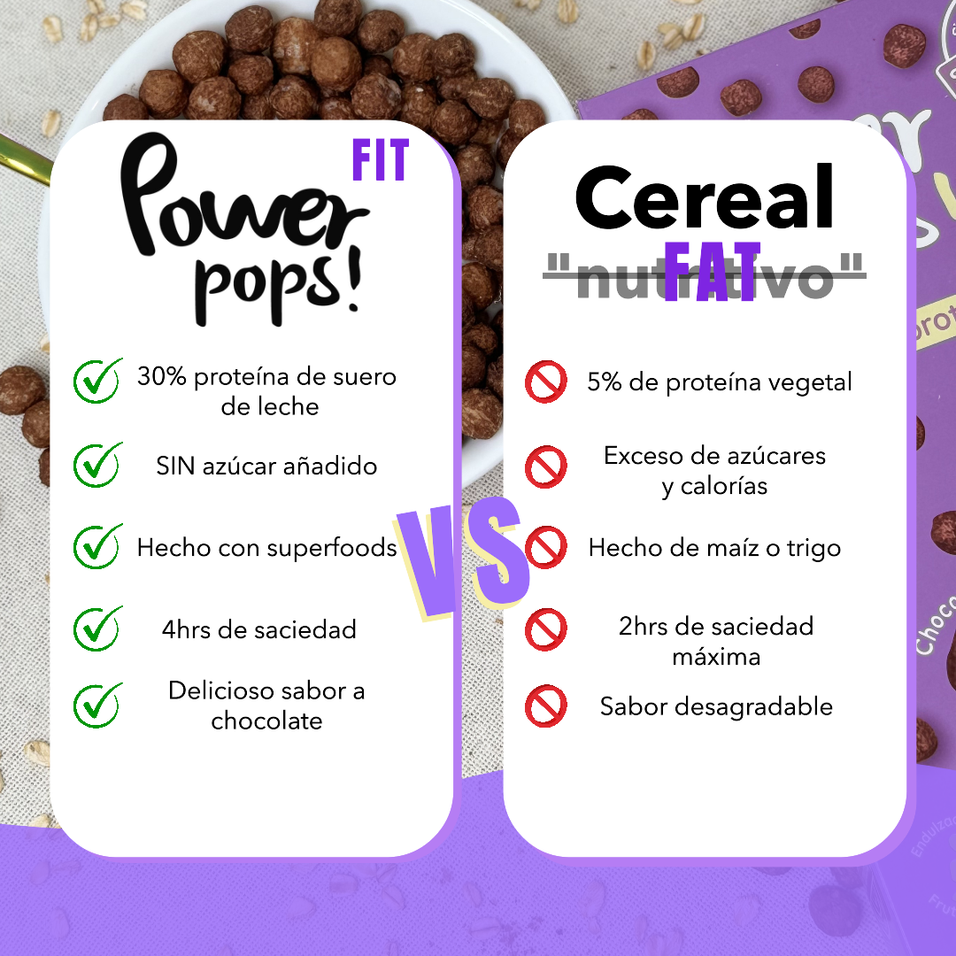 4-pack Power pops! Cereal alto en proteína + Envío gratis